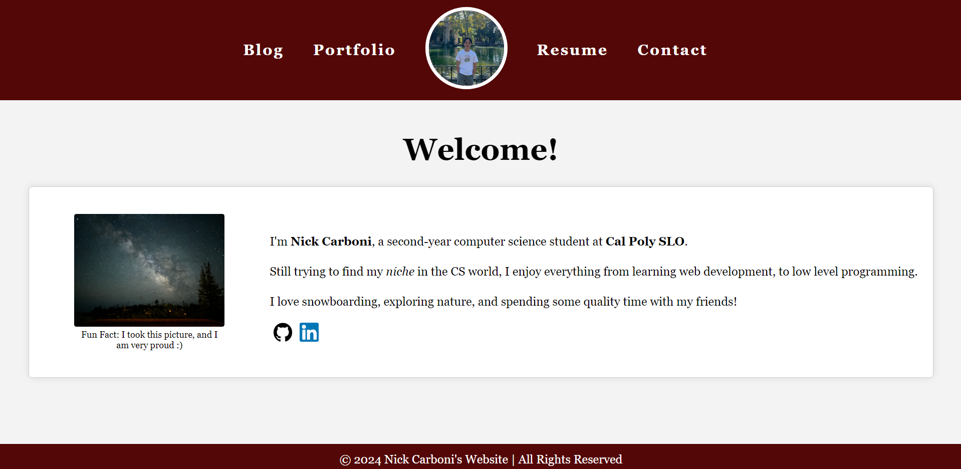 personal website image